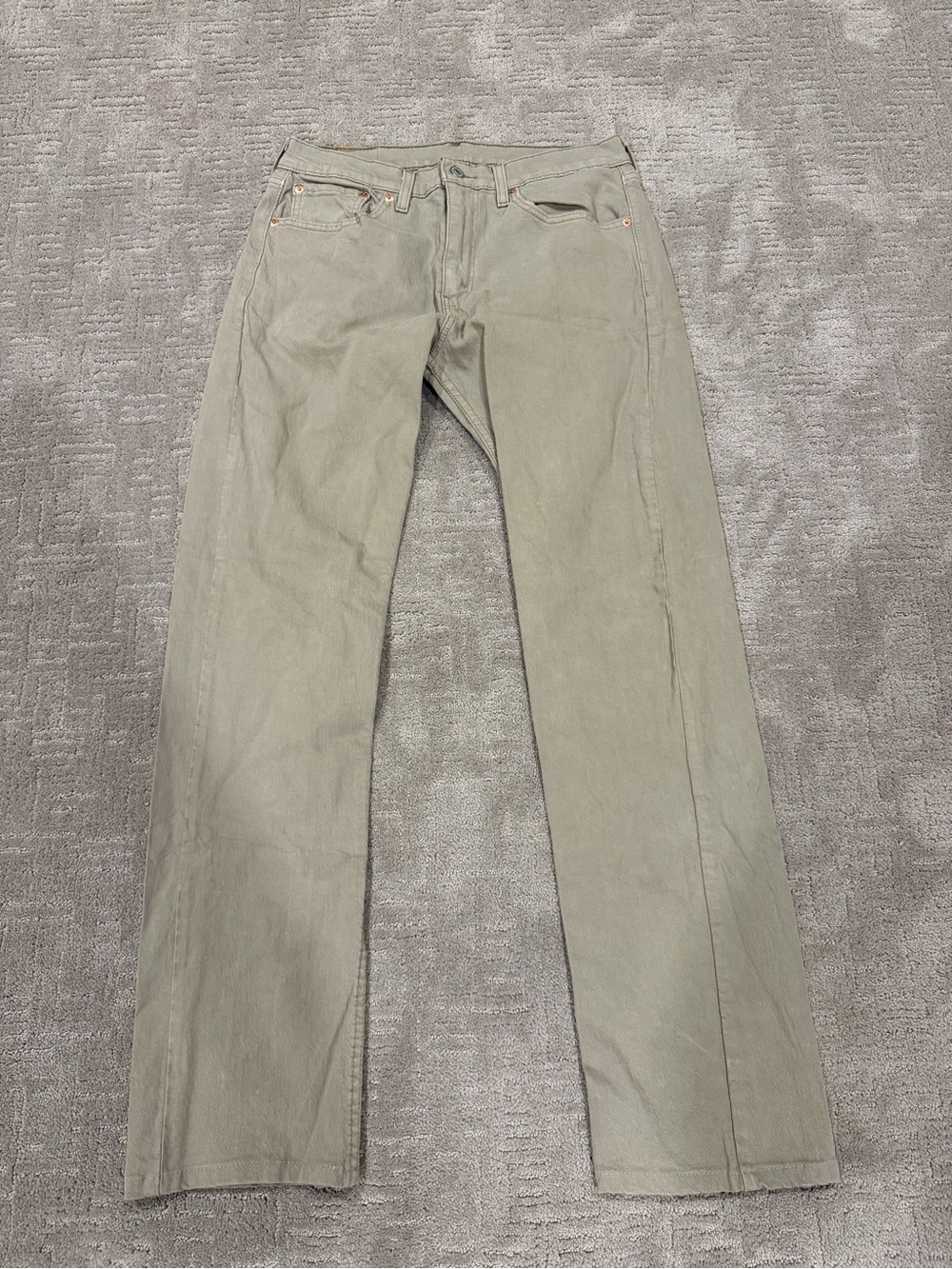 Levi & Straus 505 Men's Jeans 32x34 Tan Khaki Denim